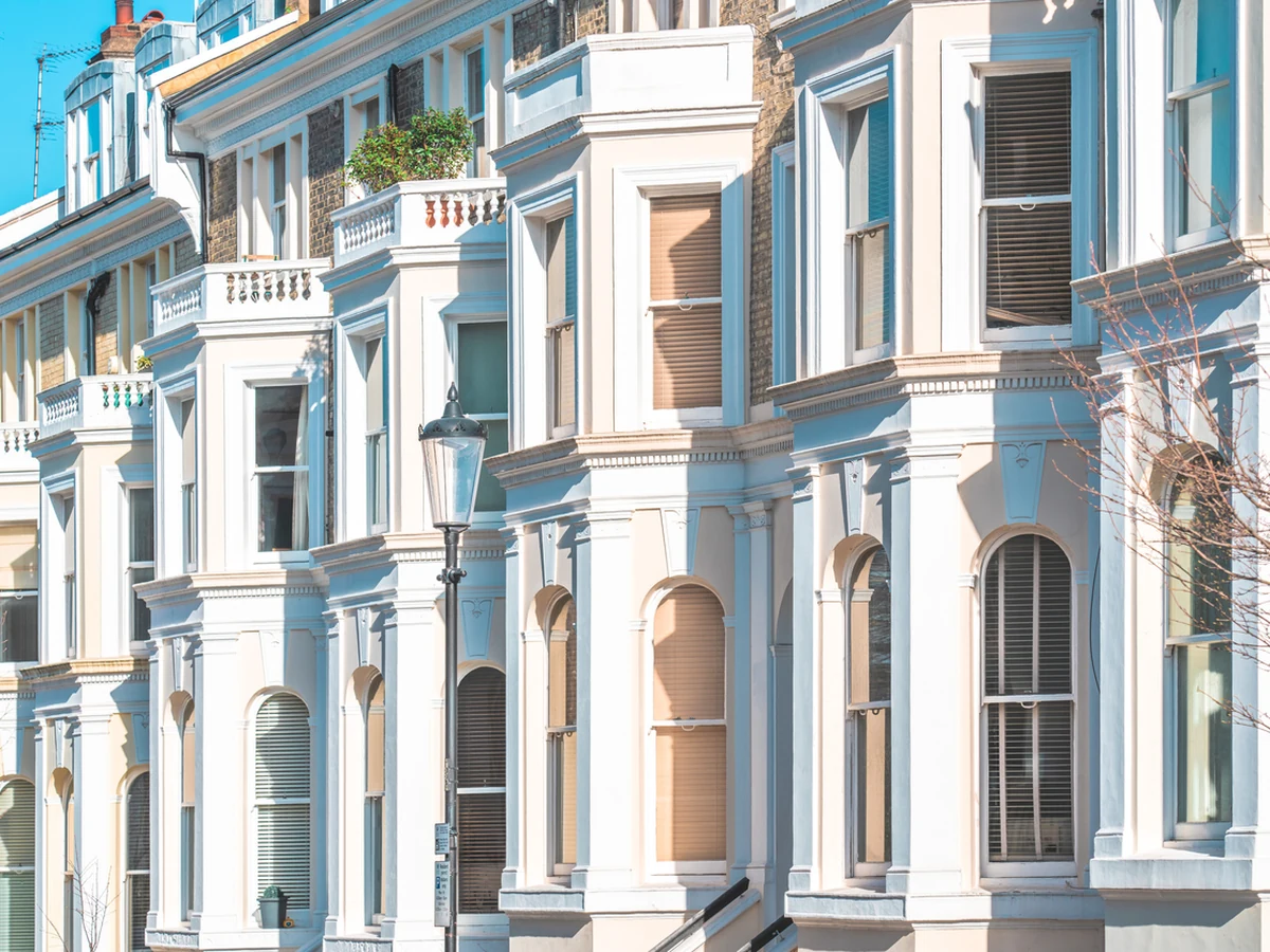Ornate white Victorian property with professionally painted exterior