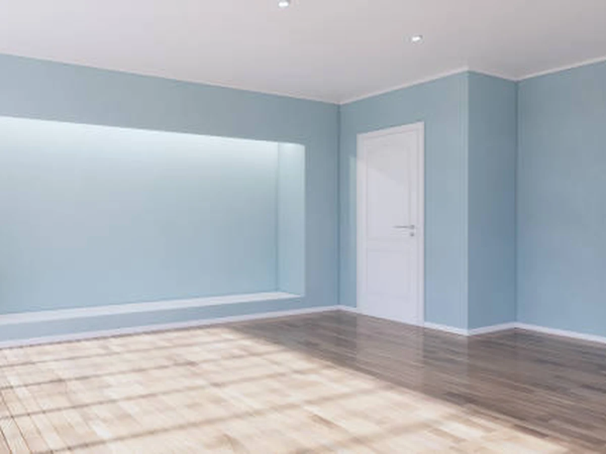 Empty room with light interior plasterboard painting in Altrincham
